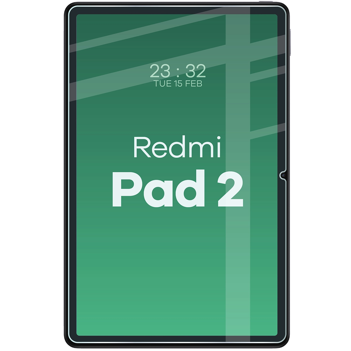 Zdjęcie ukazujące widok na ekran tabletu, pokrytego szkłem Bizon Glass Tab Clear Duo
